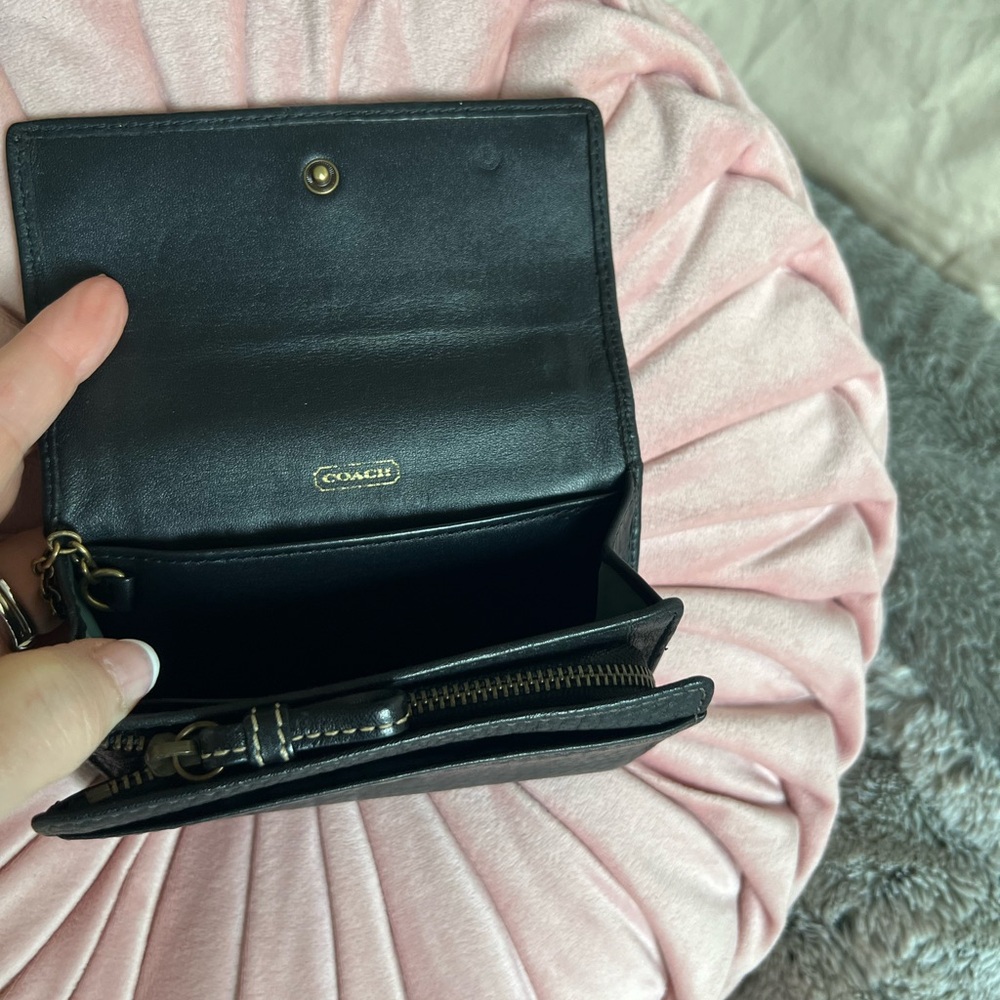 Coach Black Leather Women's Wallet